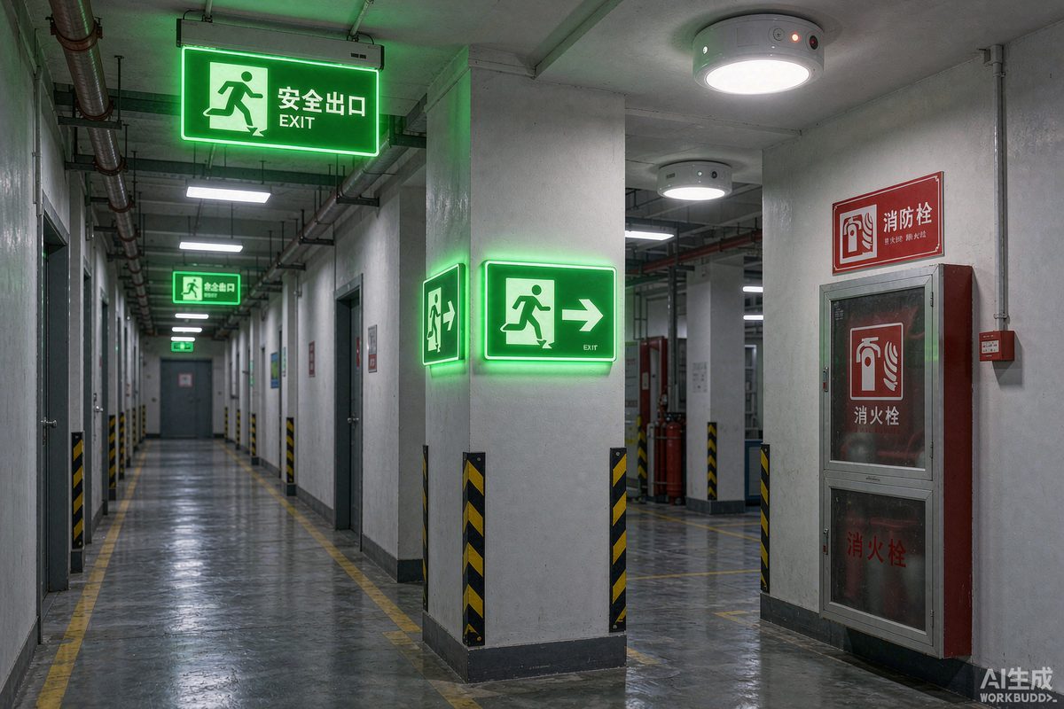 企业消防应急逃生疏散标识