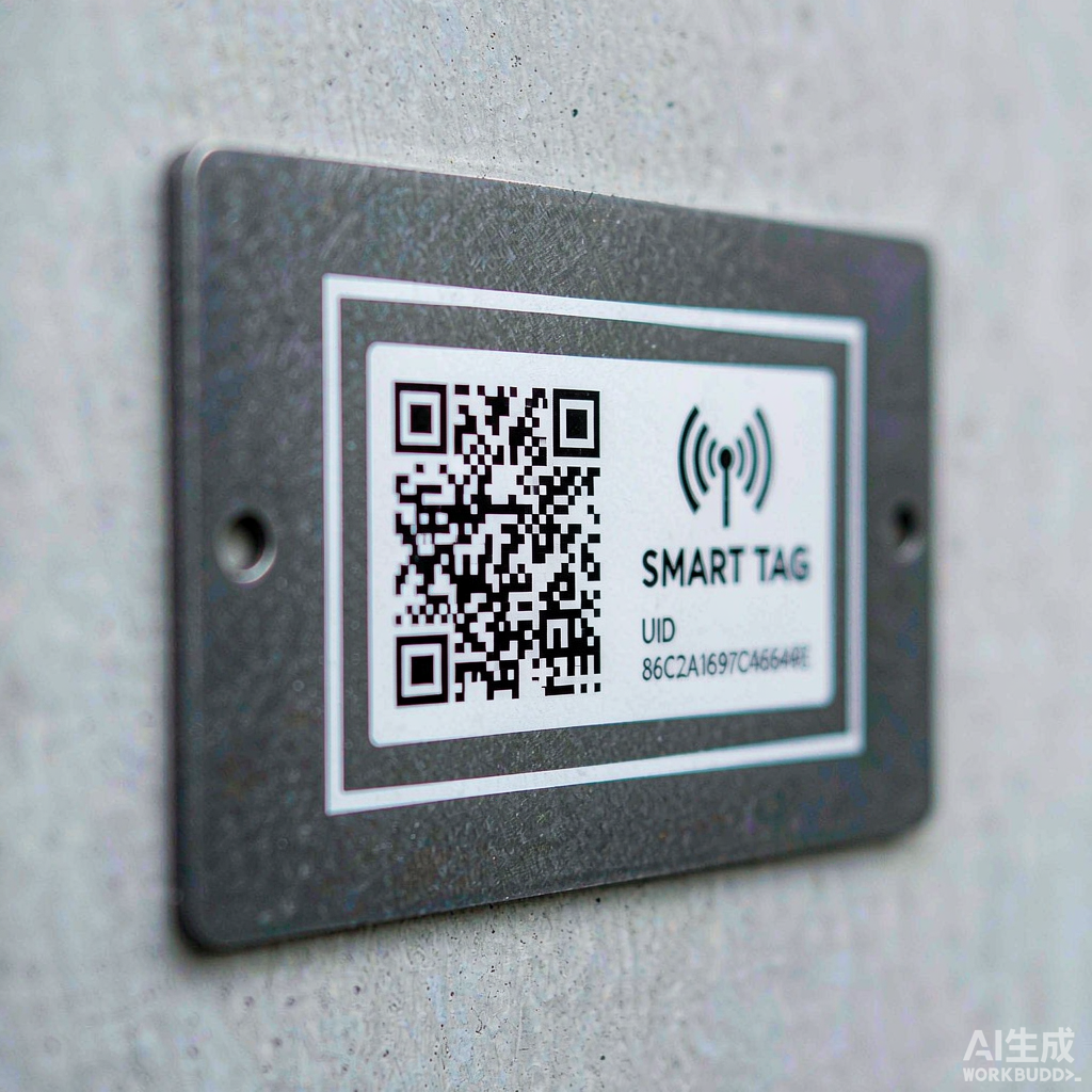 智能巡检二维码与RFID标识示意