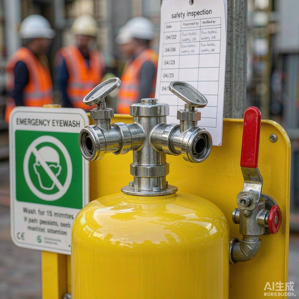 应急喷淋洗眼设备现场设置与警示标识